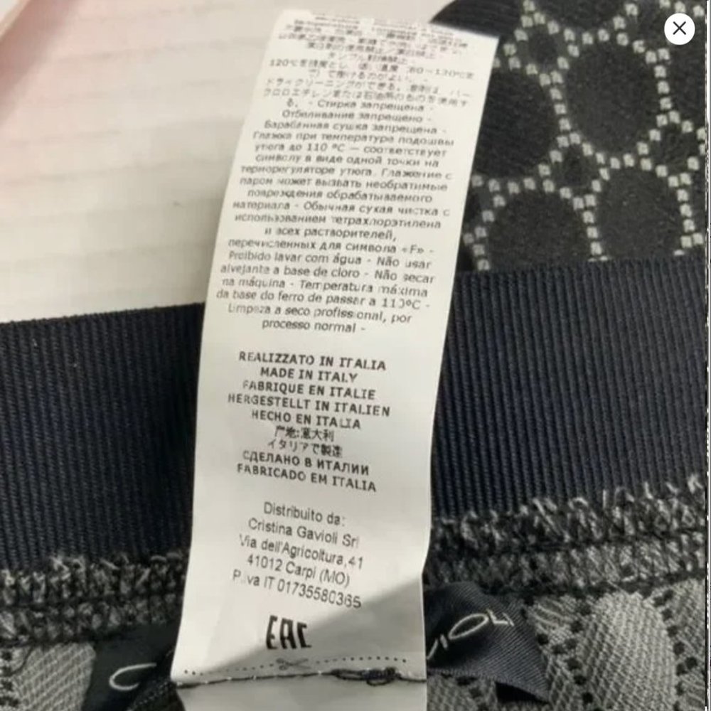 CRISTINA GAVIOLI Polymide Blend Pull On Elasticized Waist Leggings MADE IN ITALY - Picture 8 of 8